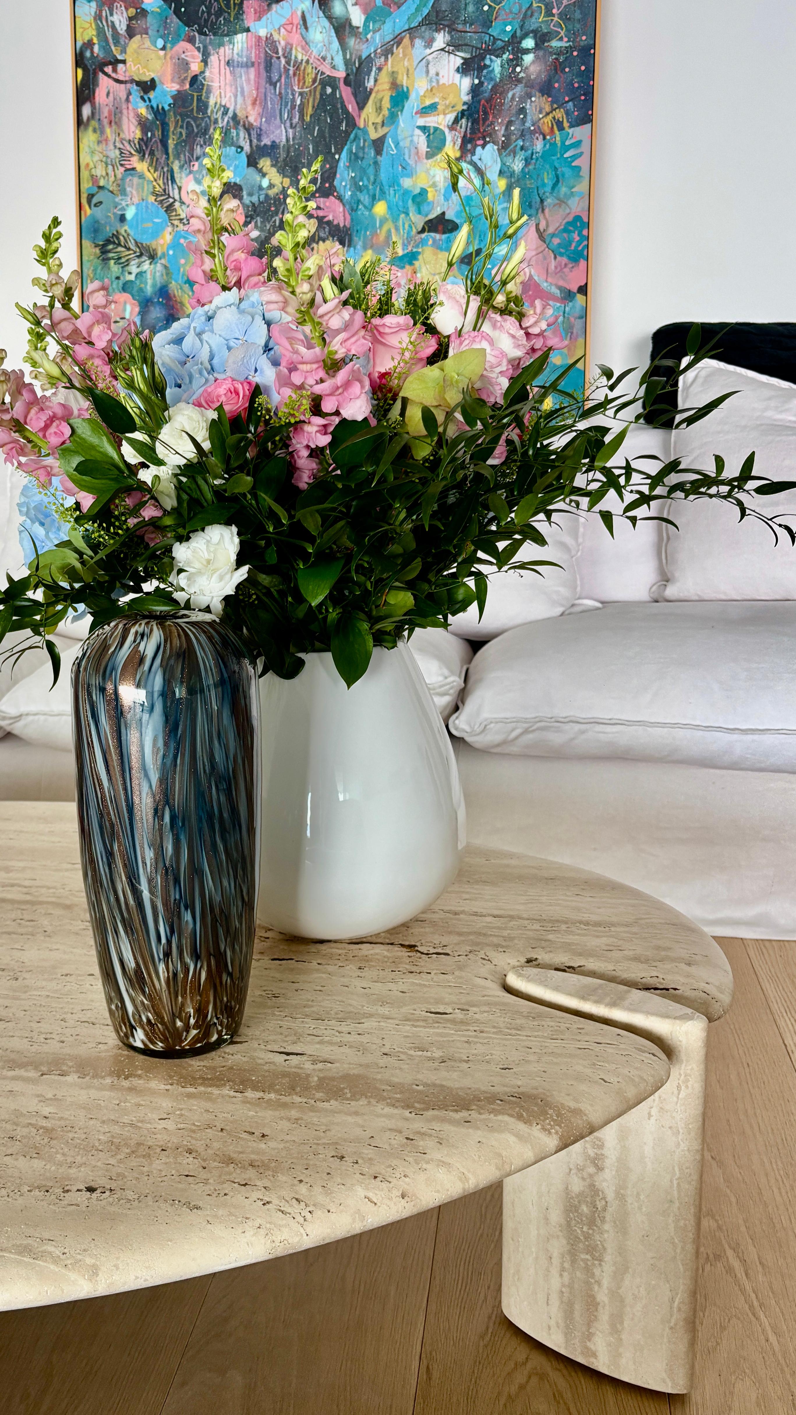 Villa Alcyone, Cap Ferrat - living room styling detail